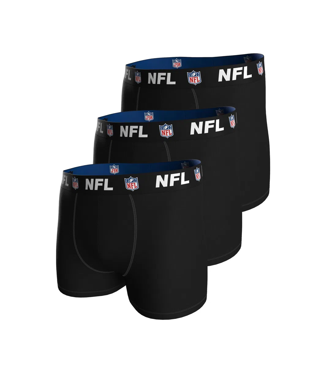 NFL SHIELD 3pk Boxers - BLK - L