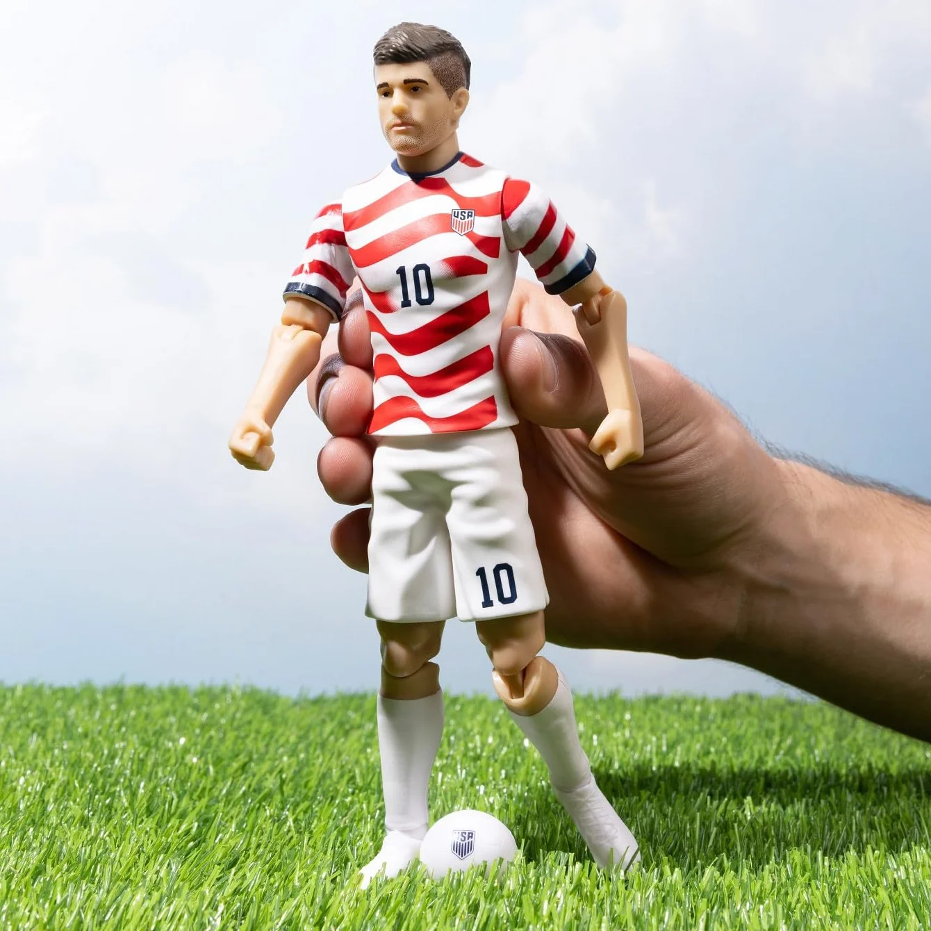 Sockers Banbo Toys USMNT Christian Pulisic Home Jersey 20 cm Kolekcjonerska Figurka Piłkarska