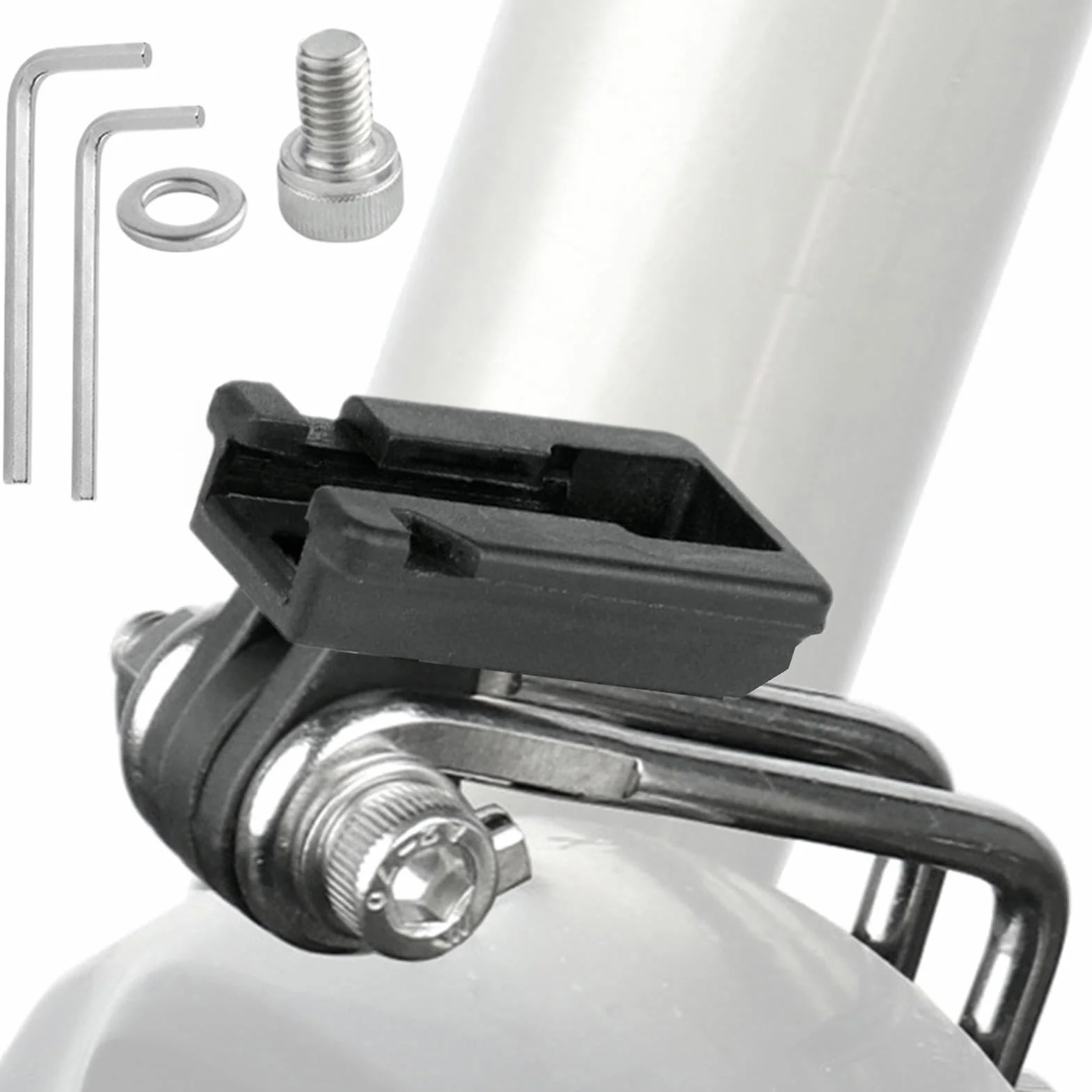 Bikes Fork Light Mount, Front Light Holder Stand for Cycling, Bicycles Headlight Fork Bracket, Fork Mount Headlight Bracket, Cycling Light Holder, Front Light Holder for Bikes, Bicycle Headlight Brack