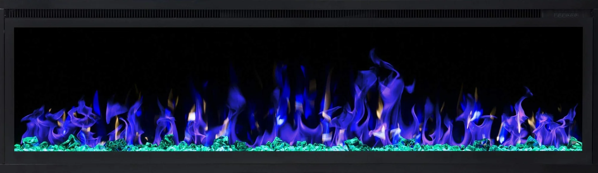 AFLAMO Royal kominek ścienny z funkcją grzania 750-1500 W LED 126x43x15