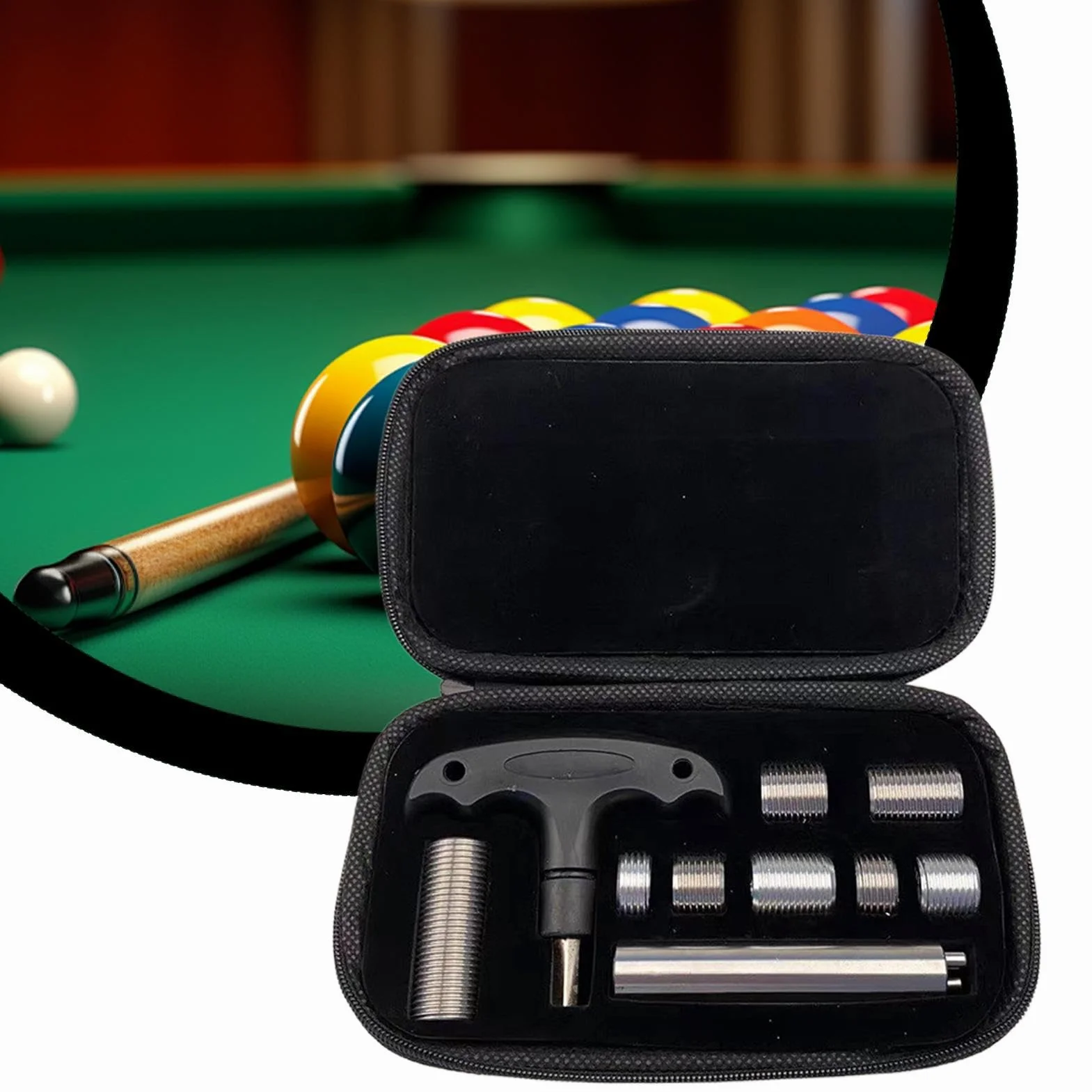 Pool Cue Weight Bolts Set, Billiards Stick Adjustment, Metal Weight Bolts, Billiard Cue Accessories