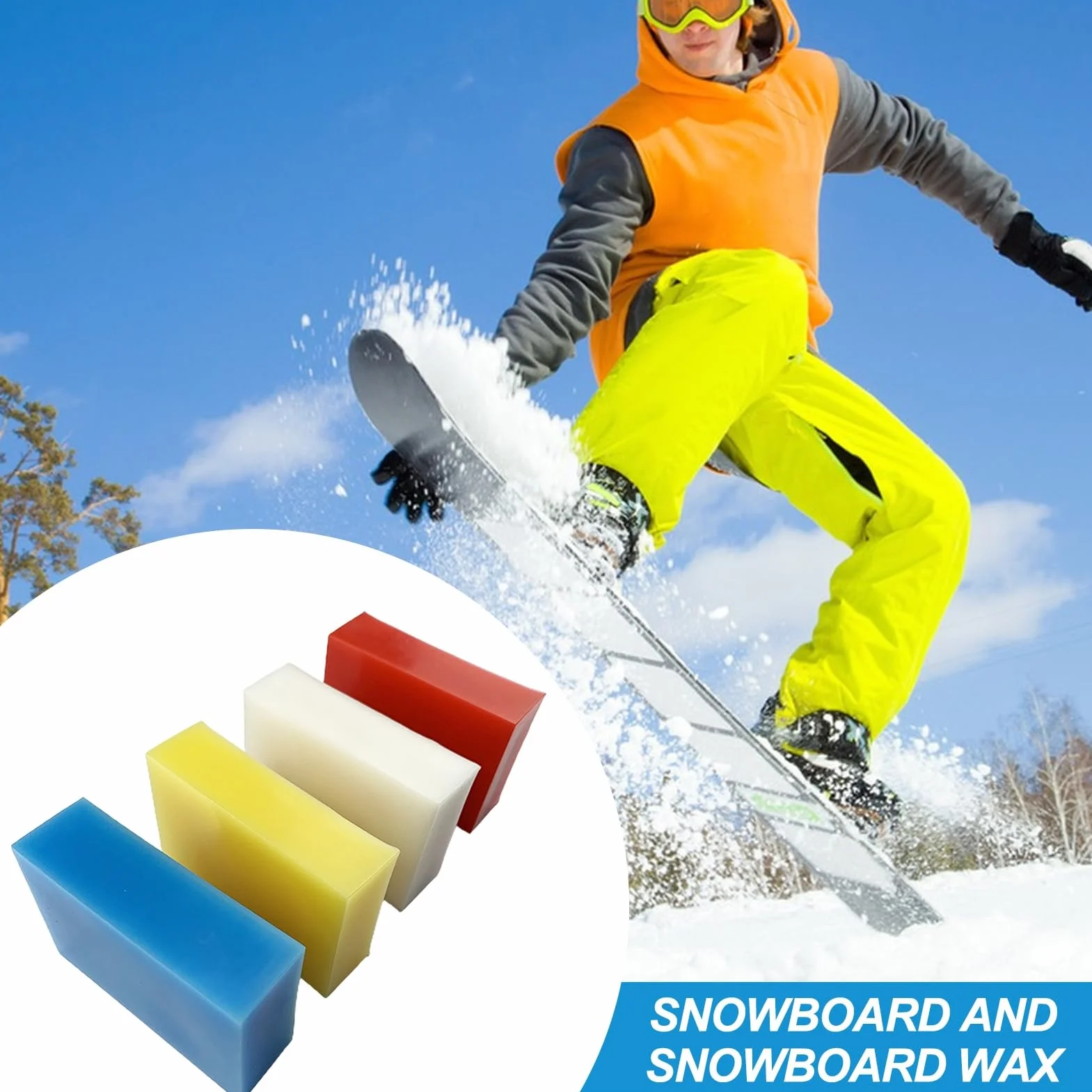 Uniwersalny wosk do nart i snowboardu, wosk blokujący śnieg do ochrony nart i snowboardu