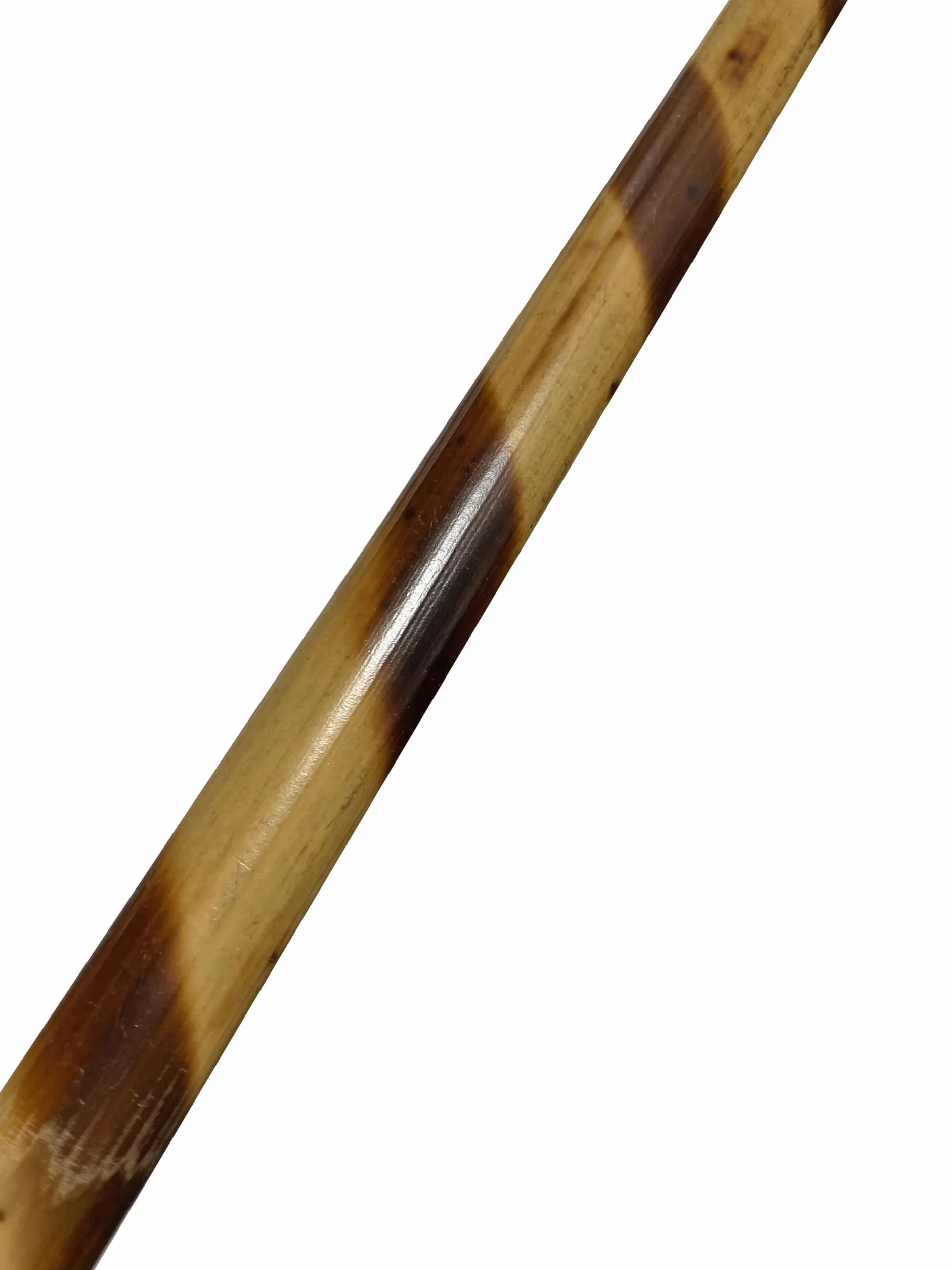 Escrima Kij 65 cm – rattanowy jasny, wzór tygrysa, nieobrany, Safety – Kali Arnis Stick drążek treningowy