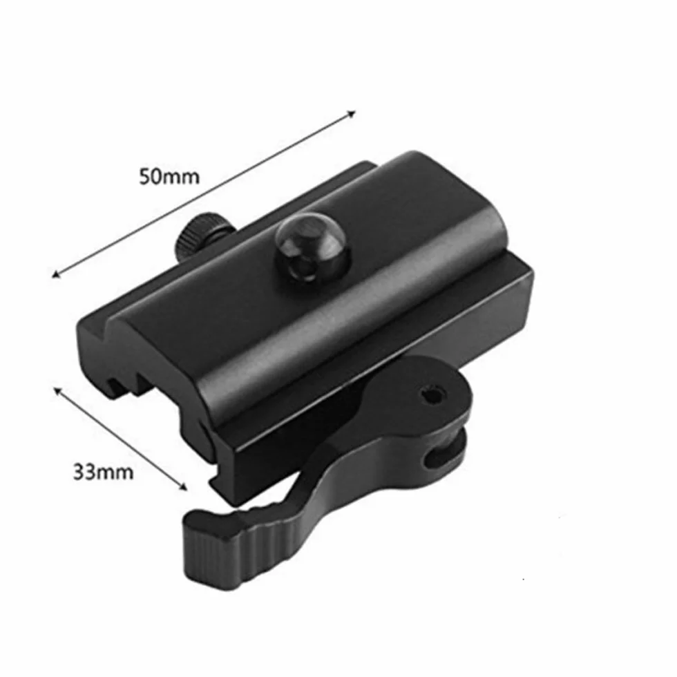 BigTron QD Bipod Adapter szybkozłącze Bipod Rail Adapter Mount z Cam Lock do Picatinny Weaver Rail 20 mm