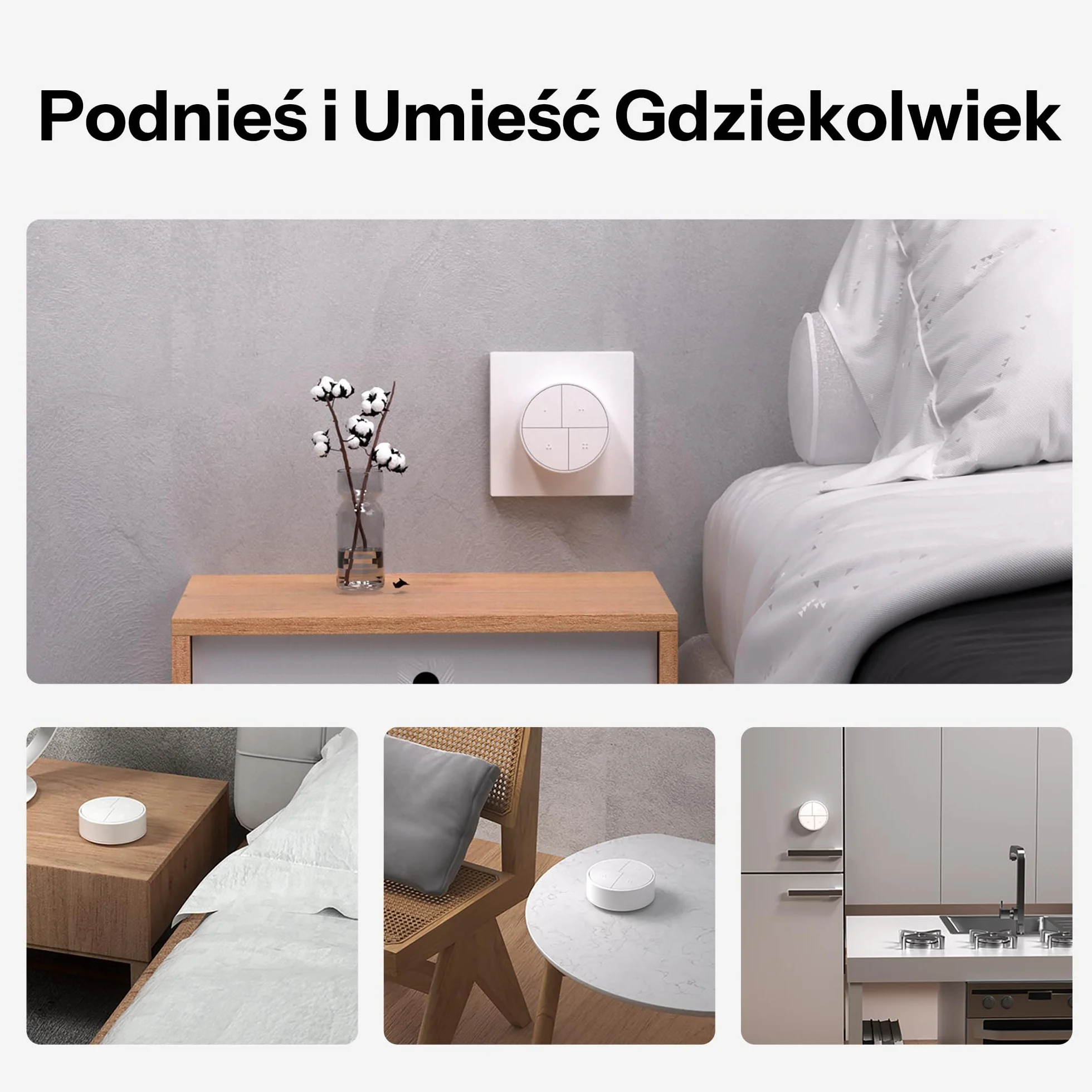 SONOFF Fusion Orb 4-w-1 Inteligentny Przycisk Scen Zigbee SZNB-01M Bezprzewodowy Pilot Oświetlenia Kontroler Scen Wielofunkcyjnych