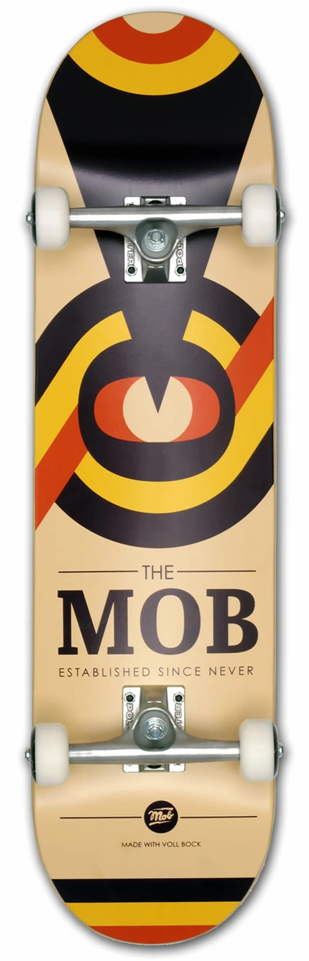 Mob Skateboard Eyechart 8.25 Complete - Kompletna Deska 32 x 8.25 cali - Deska z Drewna Klonowego z 7 Warstw - Gotowa do Użytku - Deska dla Początkujących i Profesjonalistów dla Młodzieży, Dorosłych