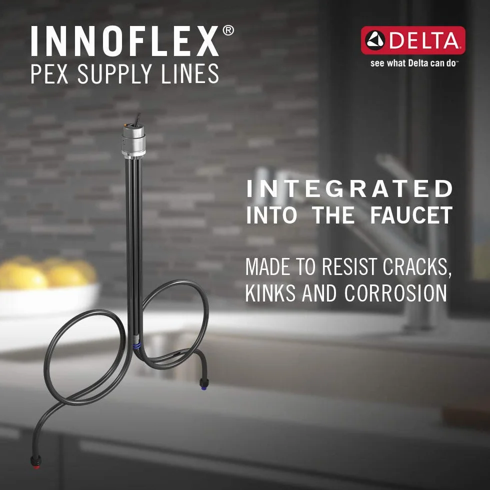 Delta Faucet 4353-AR-DST Lipa pojedynczy uchwyt wyciągany kran kuchenny, stal arktyczna