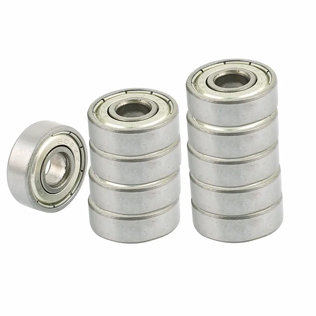 10 szt. 608ZZ podwójne metalowe tarcze łożyska kulkowe z głębokim rowkiem 8 x 22 x 7 mm
