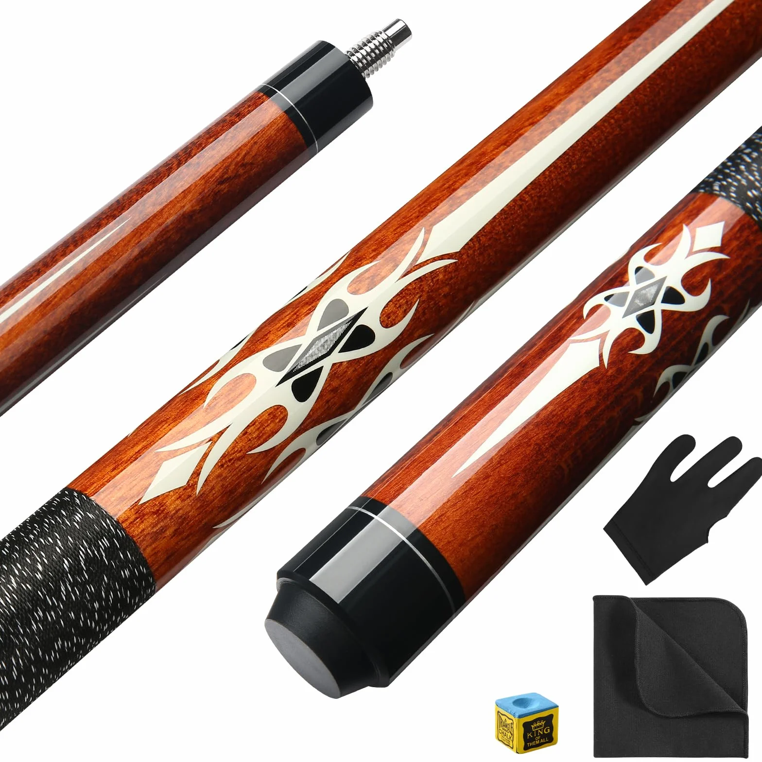 Kij bilardowy, 13 mm, końcówki 13 mm, dla profesjonalnych graczy bilardowych, 1/2 kijów do kijów bilardowych
