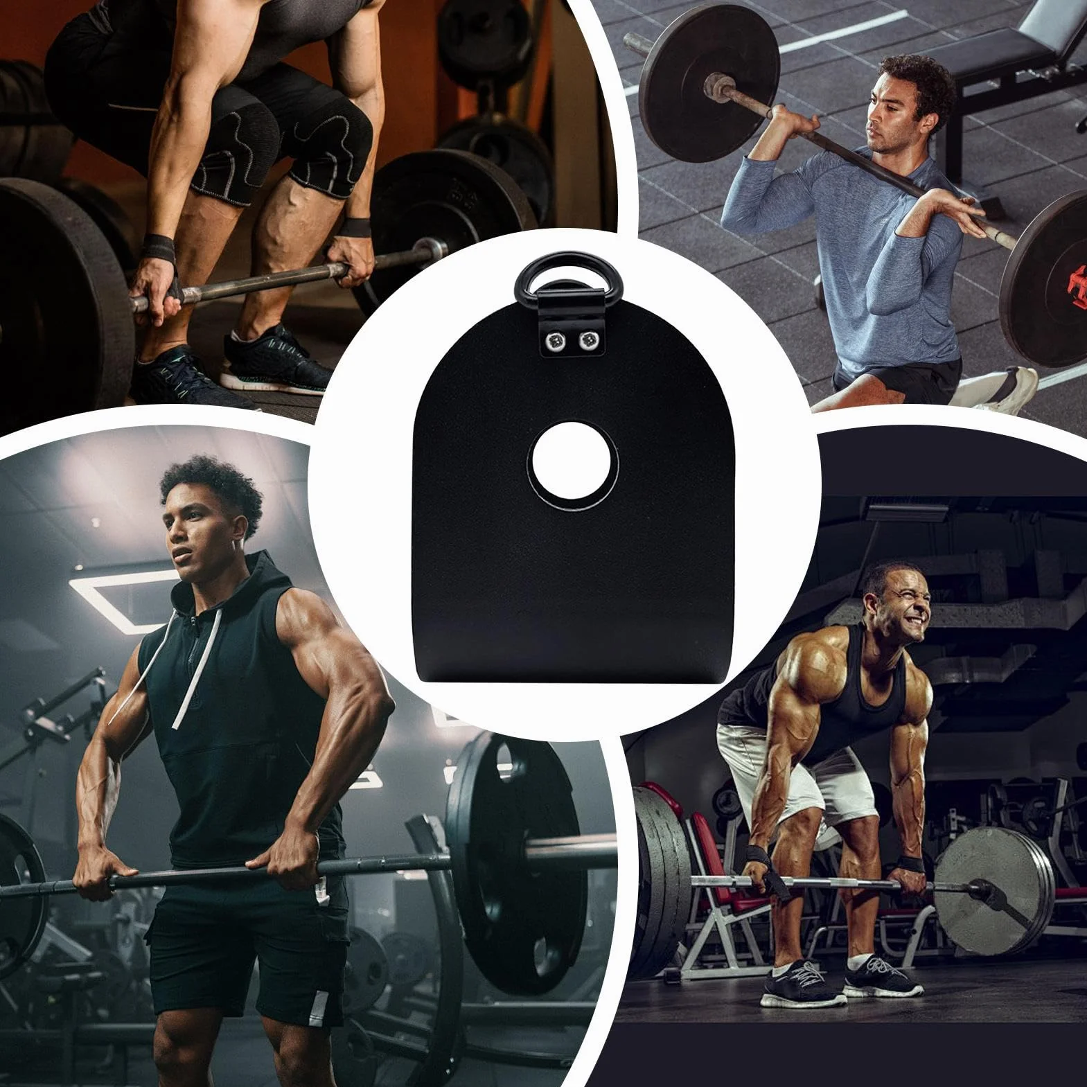 Weight Bar Clamps, Fitness Equipment Accessories, Secure Locking Design for Stability, Compact Shock-Absorbing Fit for Barbell Dumbbell, Ideal for Home Workouts