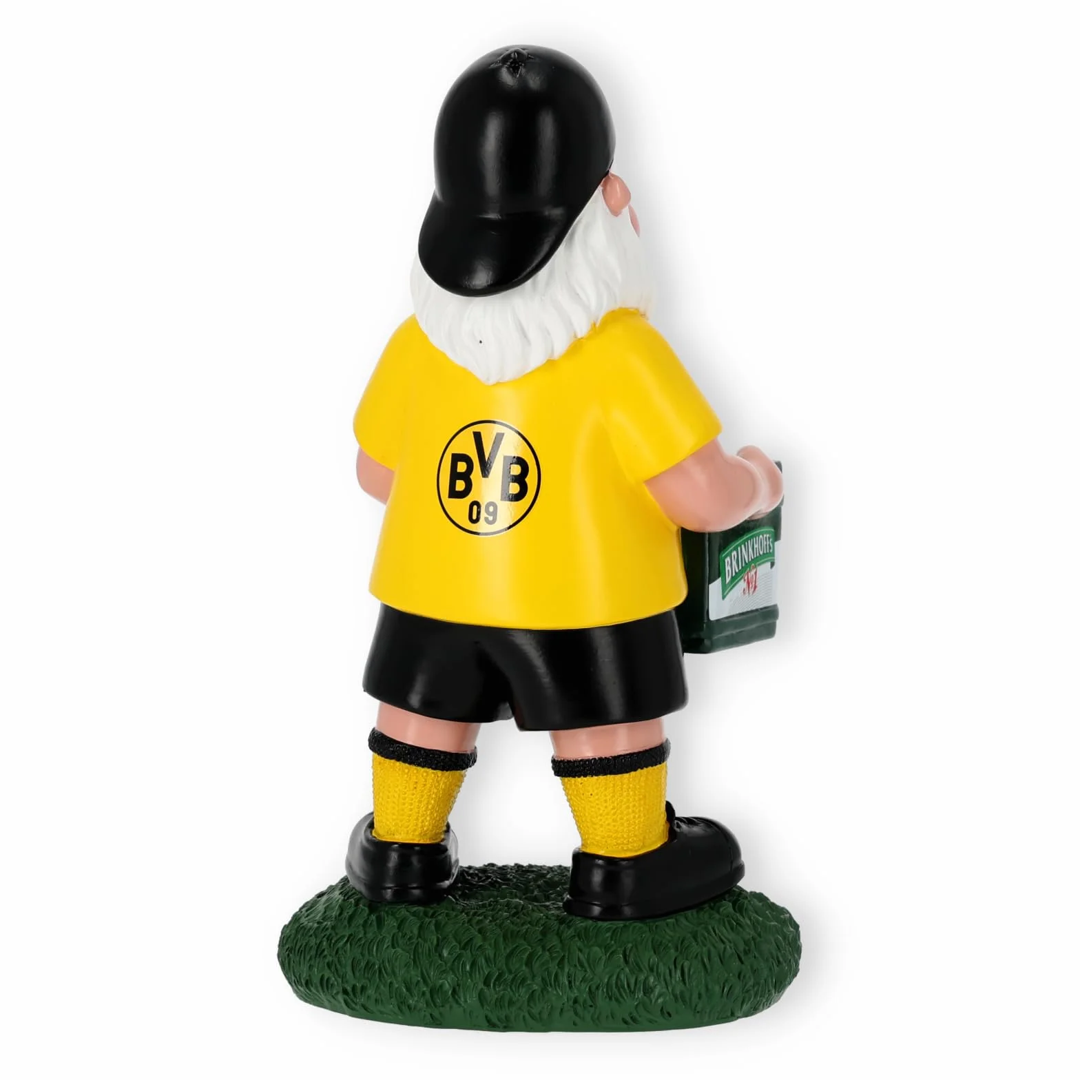 Borussia Dortmund BVB kuferek na piwo w kształcie krasnala ogrodowego 33x18x12 cm
