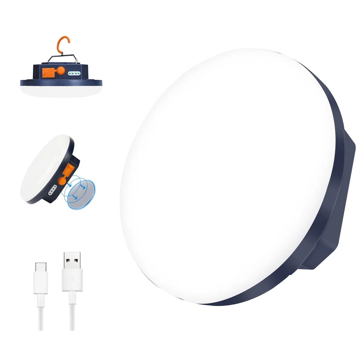 Przenośna latarnia kempingowa 5600 mAh Power Bank, 1500 lm ładowalna lampa namiotowa, wodoodporna lampa LED IP65, kemping, praca, polowanie, wędkarstwo, turystyka, awaryjne, awaria