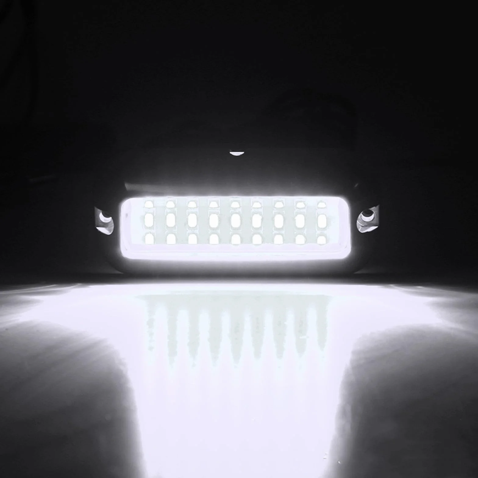 2 x 27 diod LED, podwodne światło łodzi, 12 V-30 V, tylne światło ryb, sygnalizacja, do łodzi, na pokład, kajak, jacht, morski, ponton
