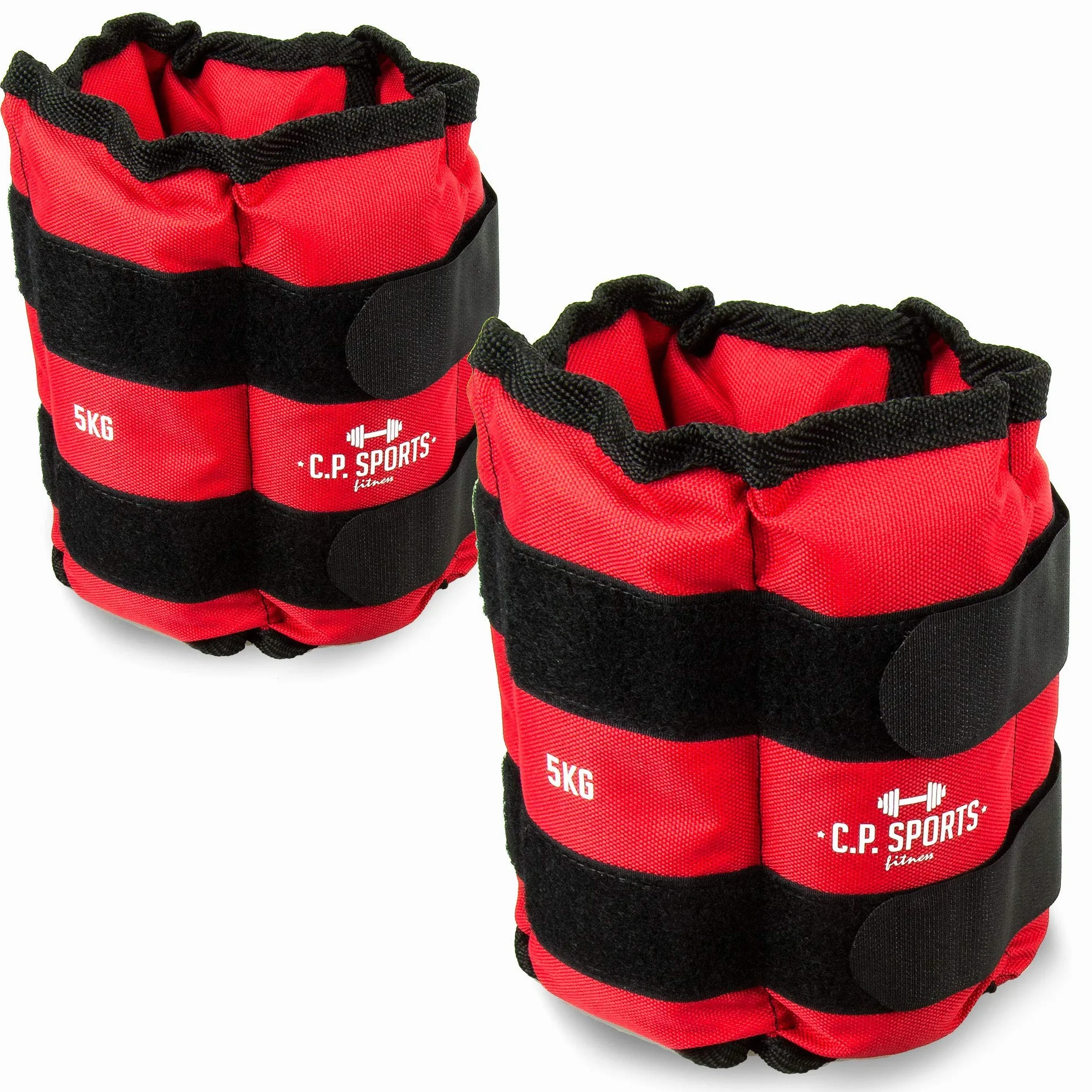 C.P.Sports Mankiety do obciążenia, pary lub zestawy na nadgarstki i kostki, obciążniki ramion i nóg | 0,5 kg do 8 kg | Waga do fitnessu, joggingu, wytrzymałości, kulturystyki