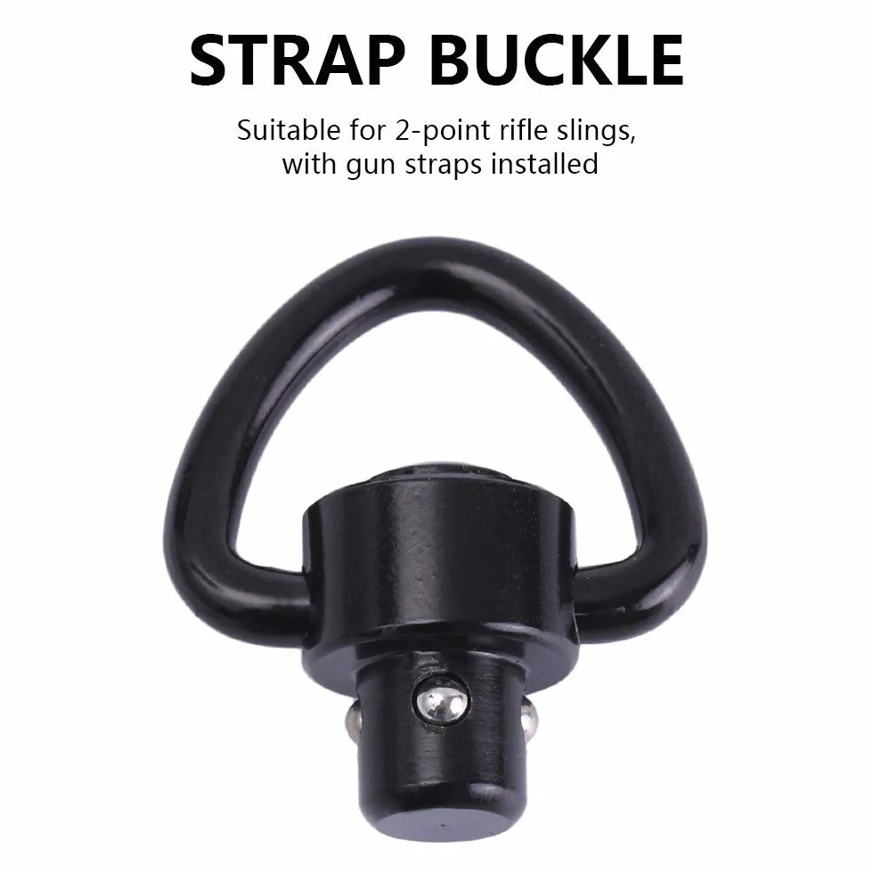 QD Sling Swivel Quick Removable, 1.0 '' Quick Release Sling Swivel Mount Sling Mount for 2-punktowe zawiesia karabinowe, instalacja paska pistoletowego