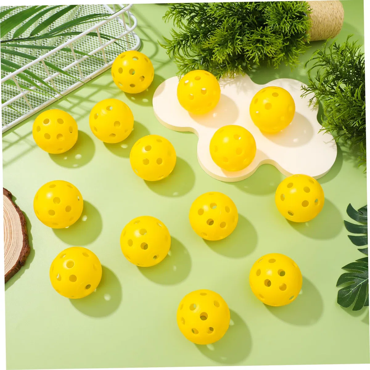 POPETPOP 3 Zestawy Piłka Treningowa Do Golfa Szczotka Do Golfa Imadła Piłki Golfowe Piłka Koszulka Golfowa Makaron Z Piłkami Golfowymi Uchwyt Na Piłeczki Golfowe Plastikowy Yellow Szt.*3