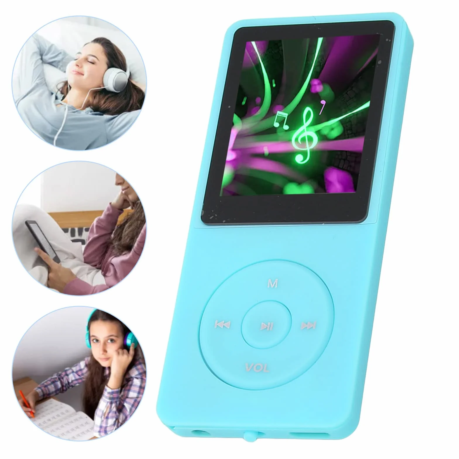 Odtwarzacz Mp3 Mp4 8GB 64GB 1,8 Cala Radio FM Sportowy