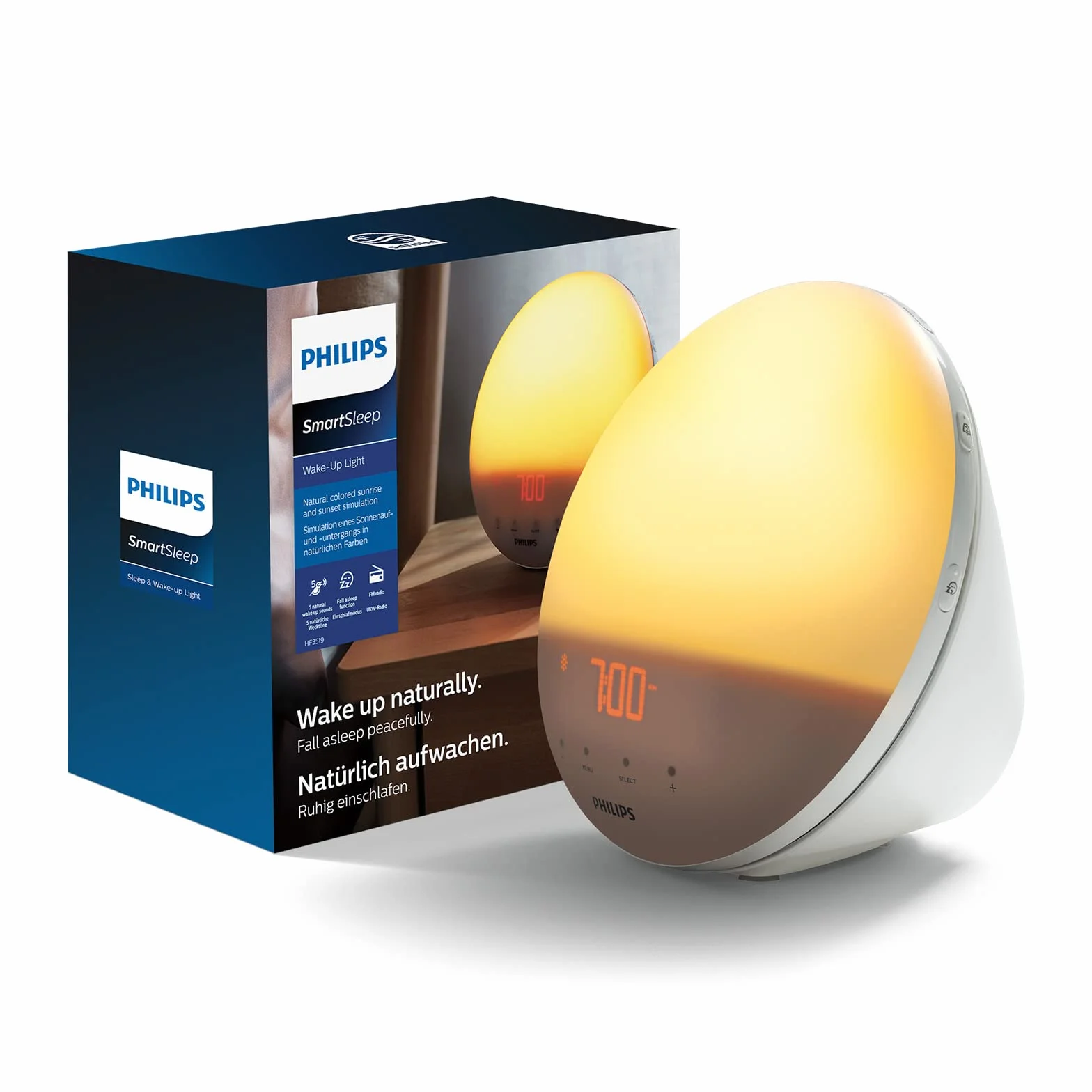 Philips Smartsleep Budzik Biały 16.5 W