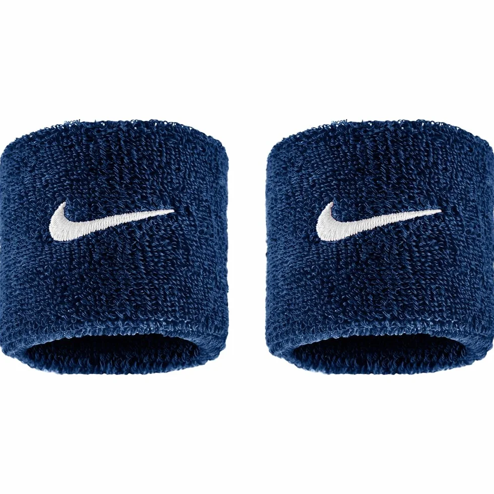 Nike Swoosh Classic Wristbands zestaw 2 opasek przeciwpotowych Tenis Fitness Running opaski na nadgarstek Sport