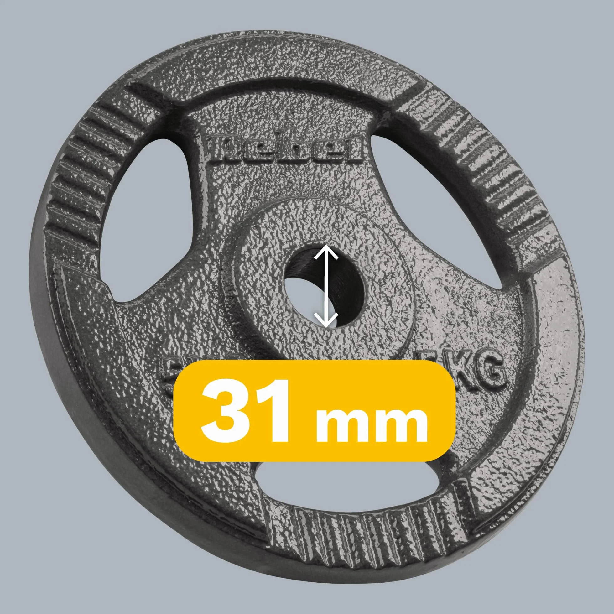 Rebel Zestaw Obciążeń Żeliwnych 4x5kg Otwór 31mm Talerz z Uchwytami