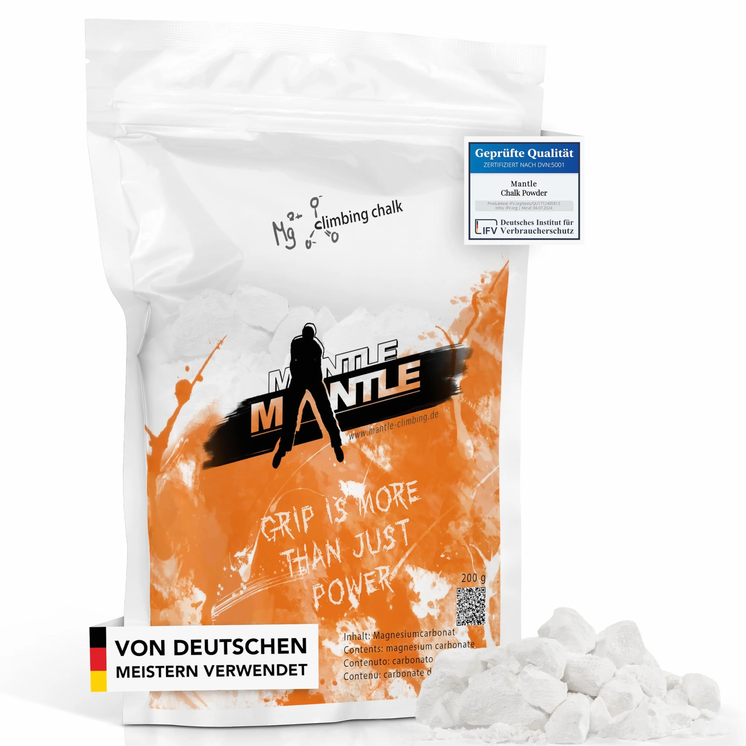 Mantle - Chalk Powder 200 g kreda wspinaczkowa do boulderingu, wspinaczki, fitnessu