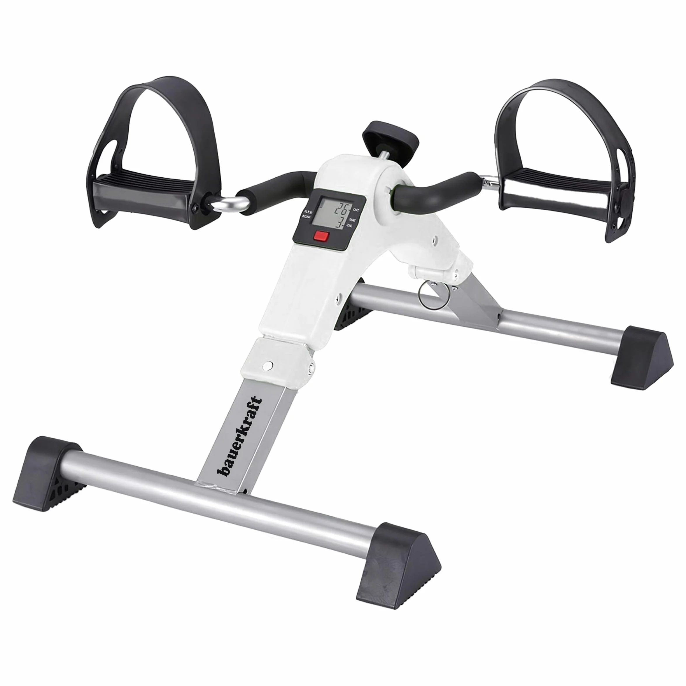 Rowerek treningowy rower rehabilitacyjny składany rotor 2w1 wyświetlacz LCD biały