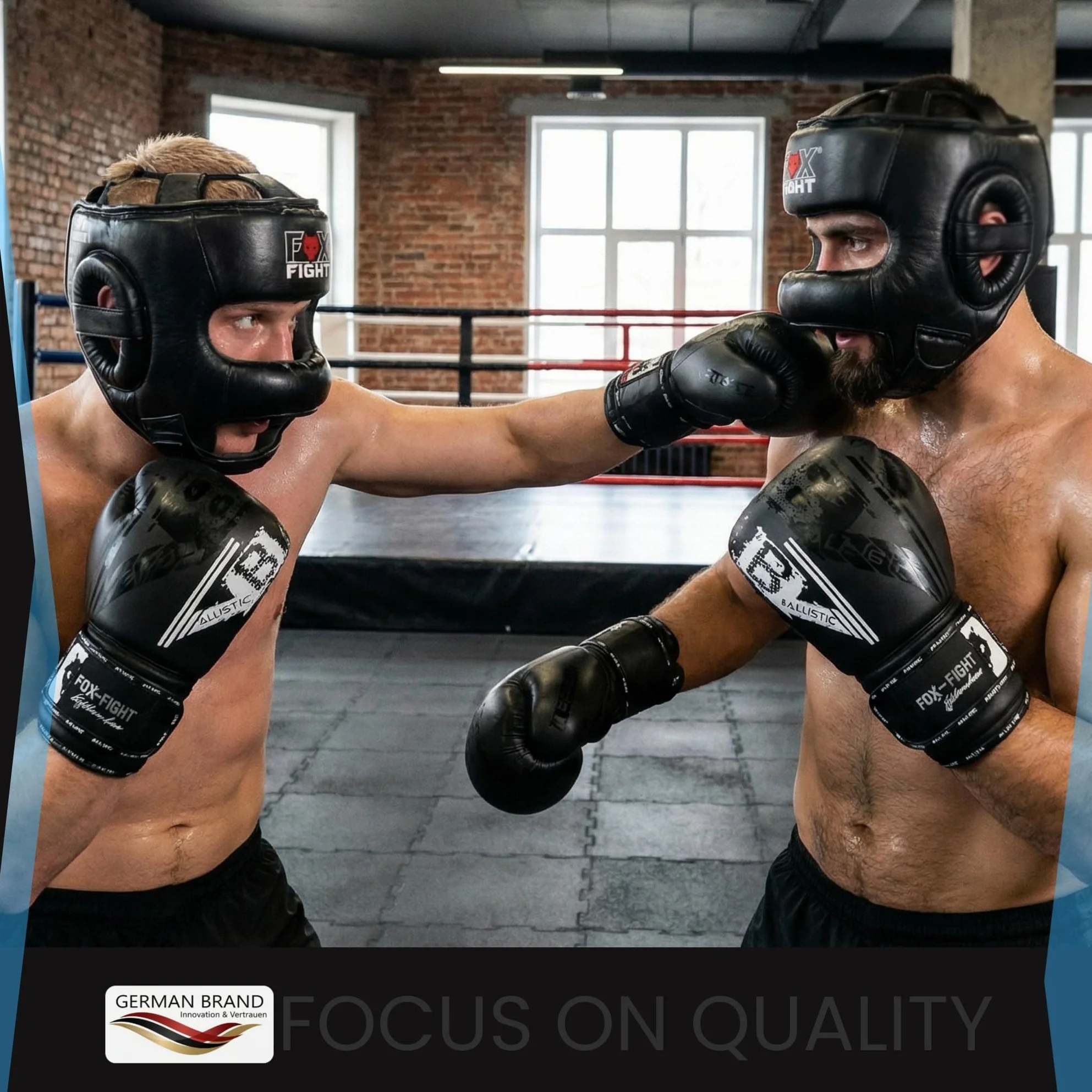 FOX-FIGHT Ochrona głowy z pałąkiem, ochrona nosa, wykonana z prawdziwej skóry, kask bokserski do sparingów, regulowany rozmiar do boksu, MMA, Muay Thai, kickboxingu i sportów walki