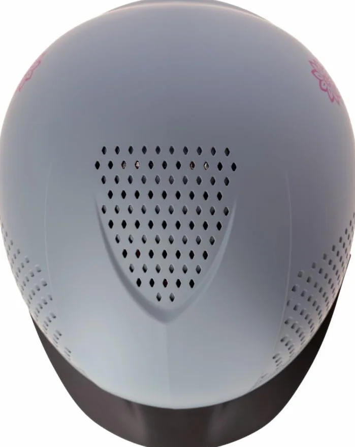 Covalliero Kask jeździecki Beauty 2.0, 4-punktowe mocowanie, szary, 48-51 cm