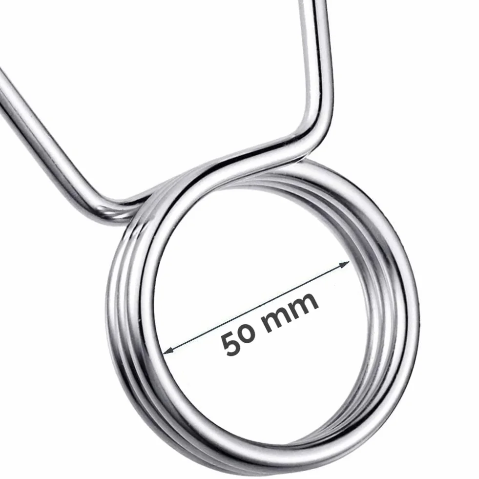 Zacisk sprężynowy 50mm do sztangi kołnierz blokujący obciążenie