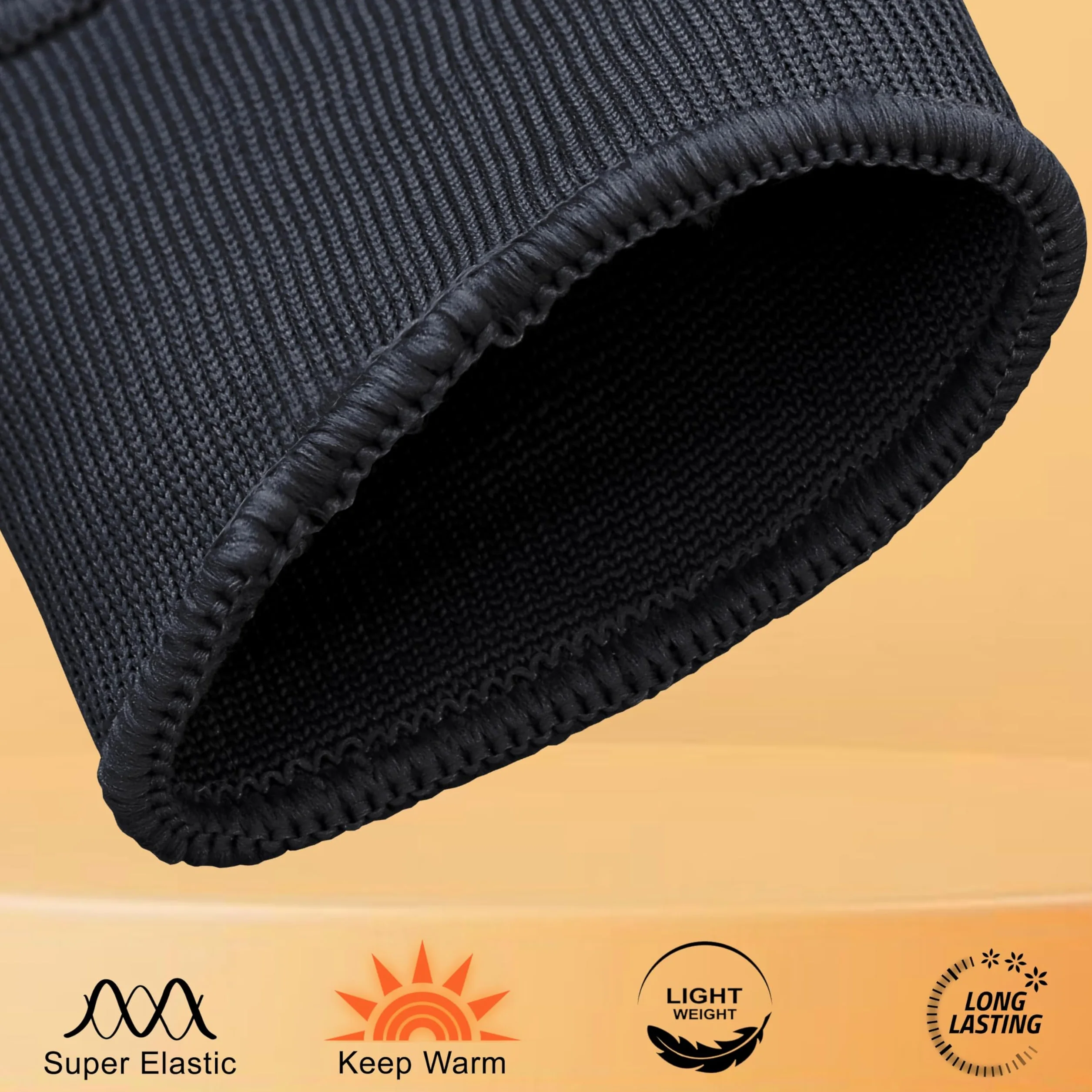 Farabi Sports Boxing Hand Wraps Rękawice wewnętrzne elastyczne na pół palca bez żelowej wyściółki do owijek bokserskich (Black, S/M)