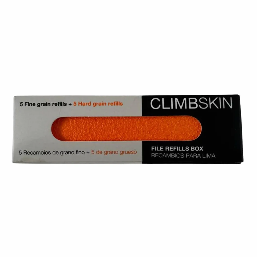 Climbskin Wysokiej jakości części zamienne do pilników aluminiowych – 10 naklejek (5 twardych + 5 miękkich), łatwe uzupełnianie i wysoka trwałość