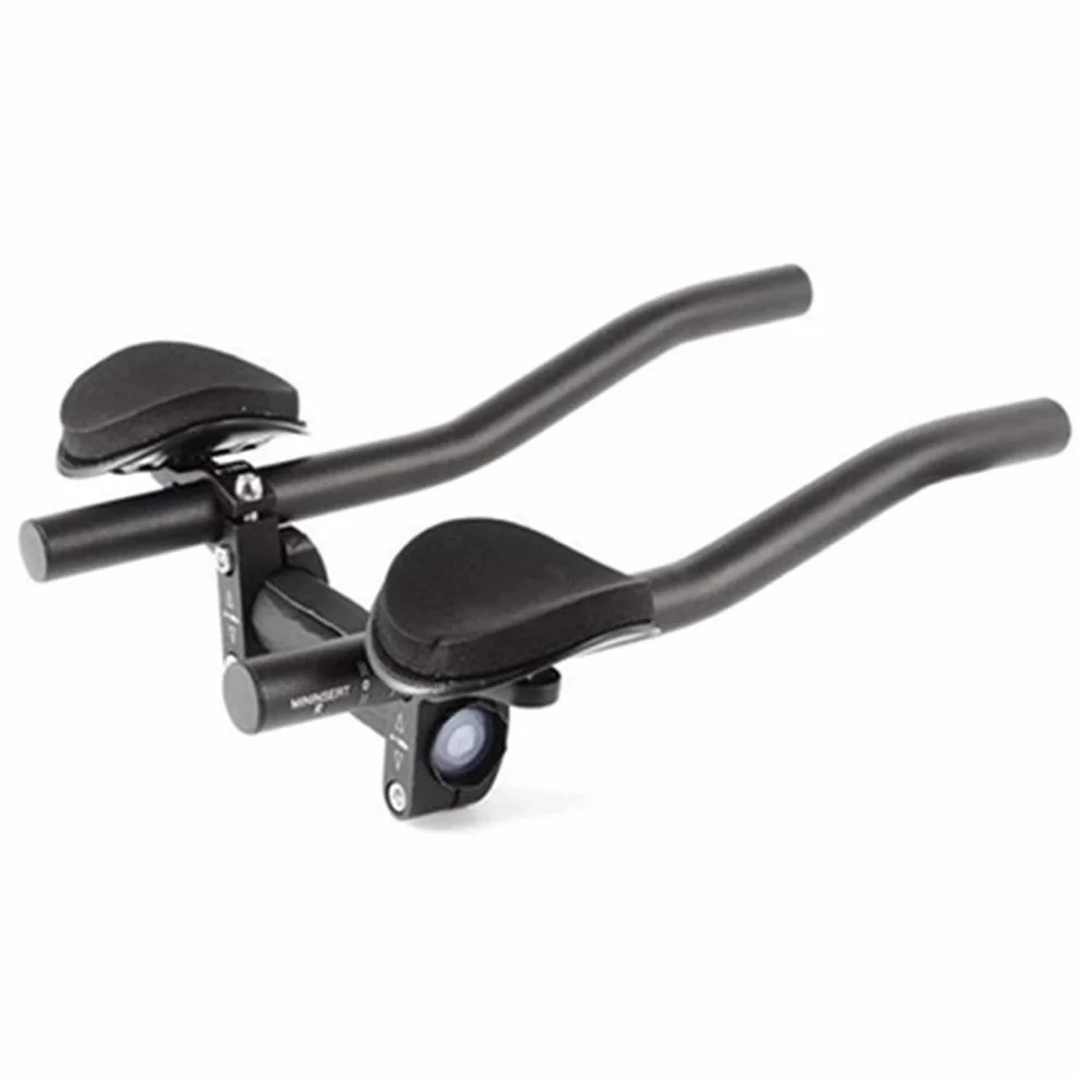 Kierownica Aerobars, Podpórka Rowerowa Triathlon ze Stopu Aluminium Poduszki z Gąbki Regulowane ramię z Podkładkami Pasuje do Kalibru 31,8 26 25,4 (Black)