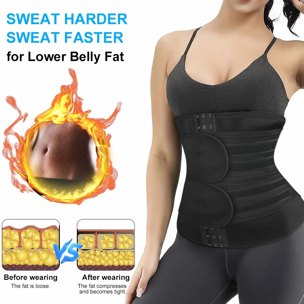 ACWOO Pas lędźwiowy damski neoprenowy regulowany wyszczuplający do treningu fitness