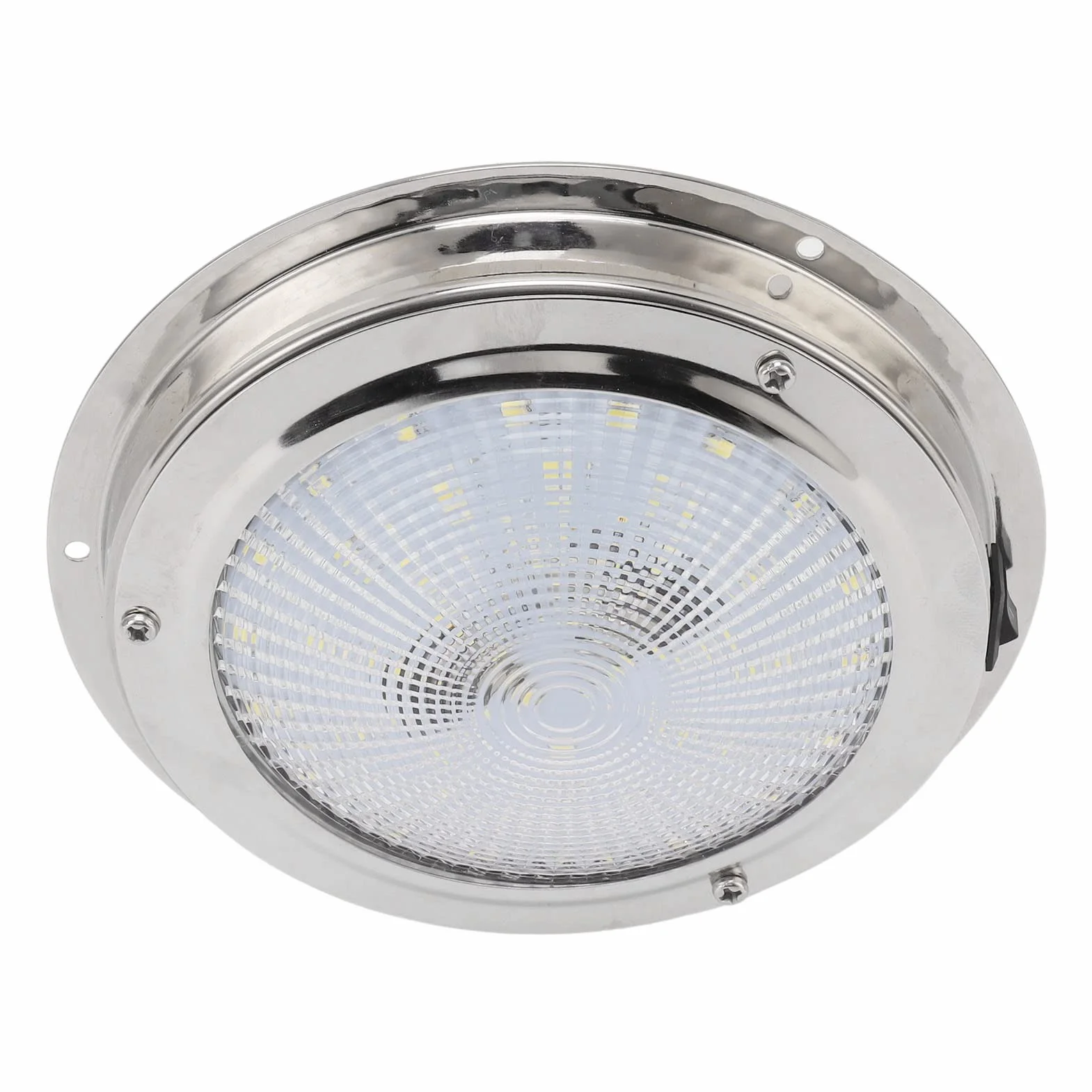 Pongnas 5,5-calowa Morska Lampa Sufitowa Kopułowa, 42 Diody LED IP65 do Montażu Powierzchniowego, ze Stali Nierdzewnej o Wysokiej Jasności, do Kabiny Nocnej łodzi Kempingowej, Jachtu i