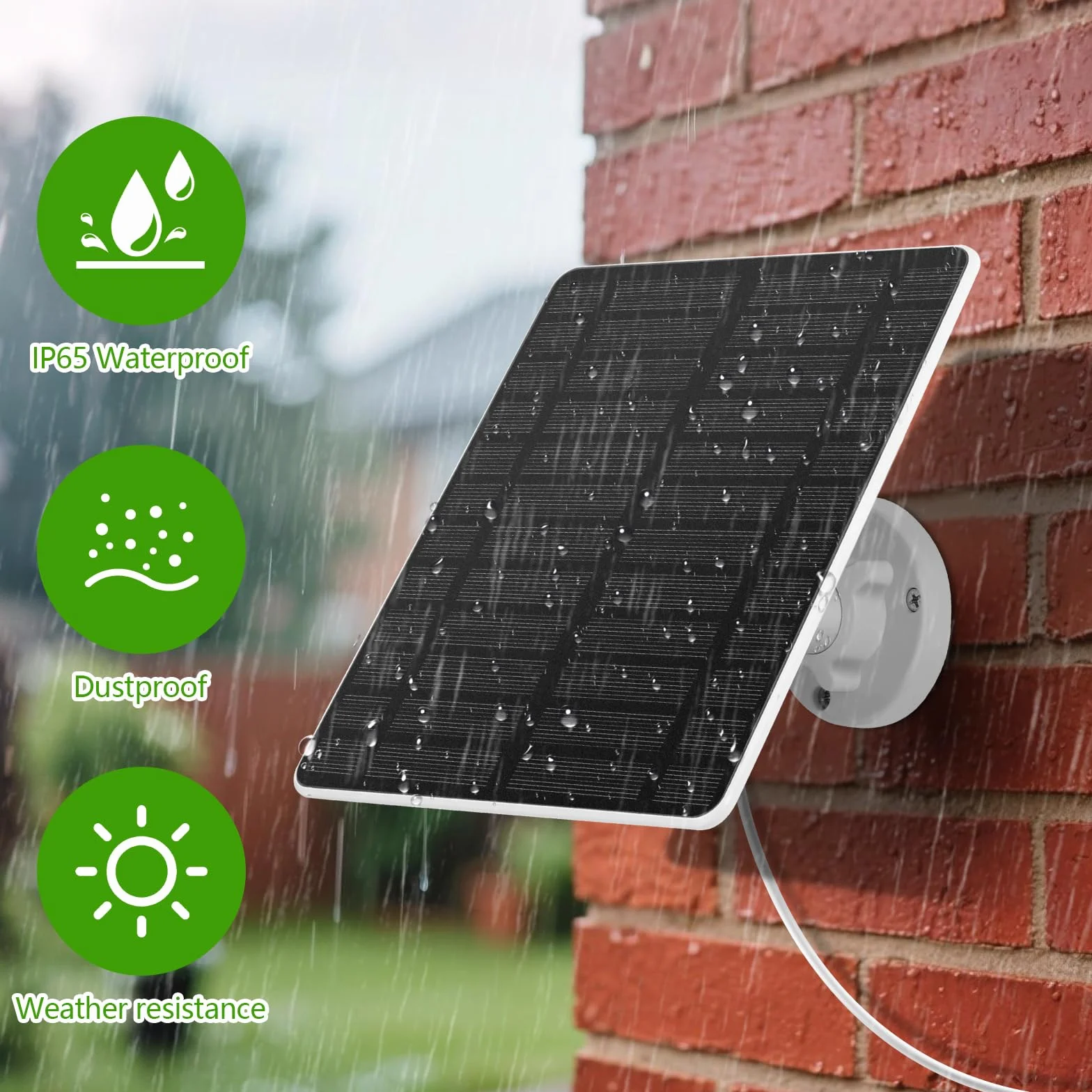 GuKKK panel słoneczny 6W IP65 do kamer Eufy euf-Cam 2C/2C Pro 2/2Pro E20/E40
