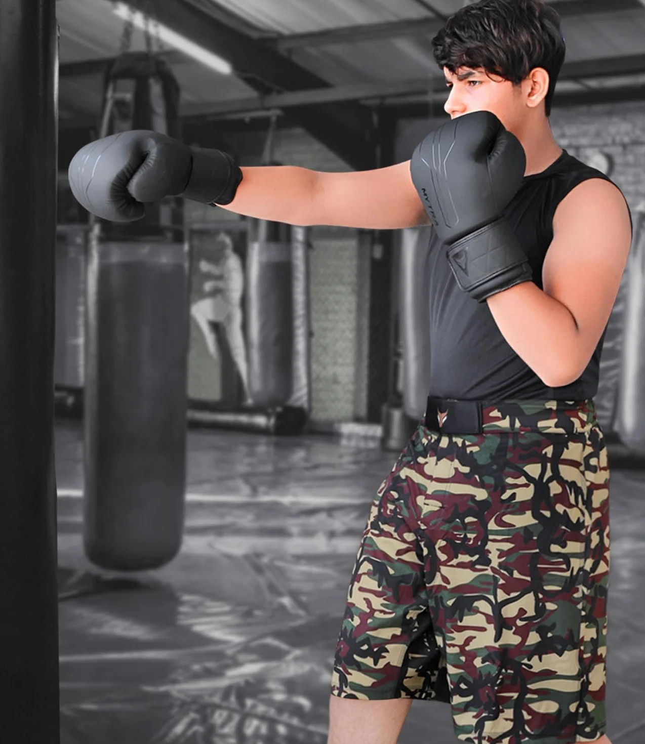 Mytra Fusion rękawice bokserskie w zestawie z bezpłatnymi owijkami na dłonie, rękawice treningowe do muay thai, rękawice do kickboxingu dla mężczyzn i kobiet