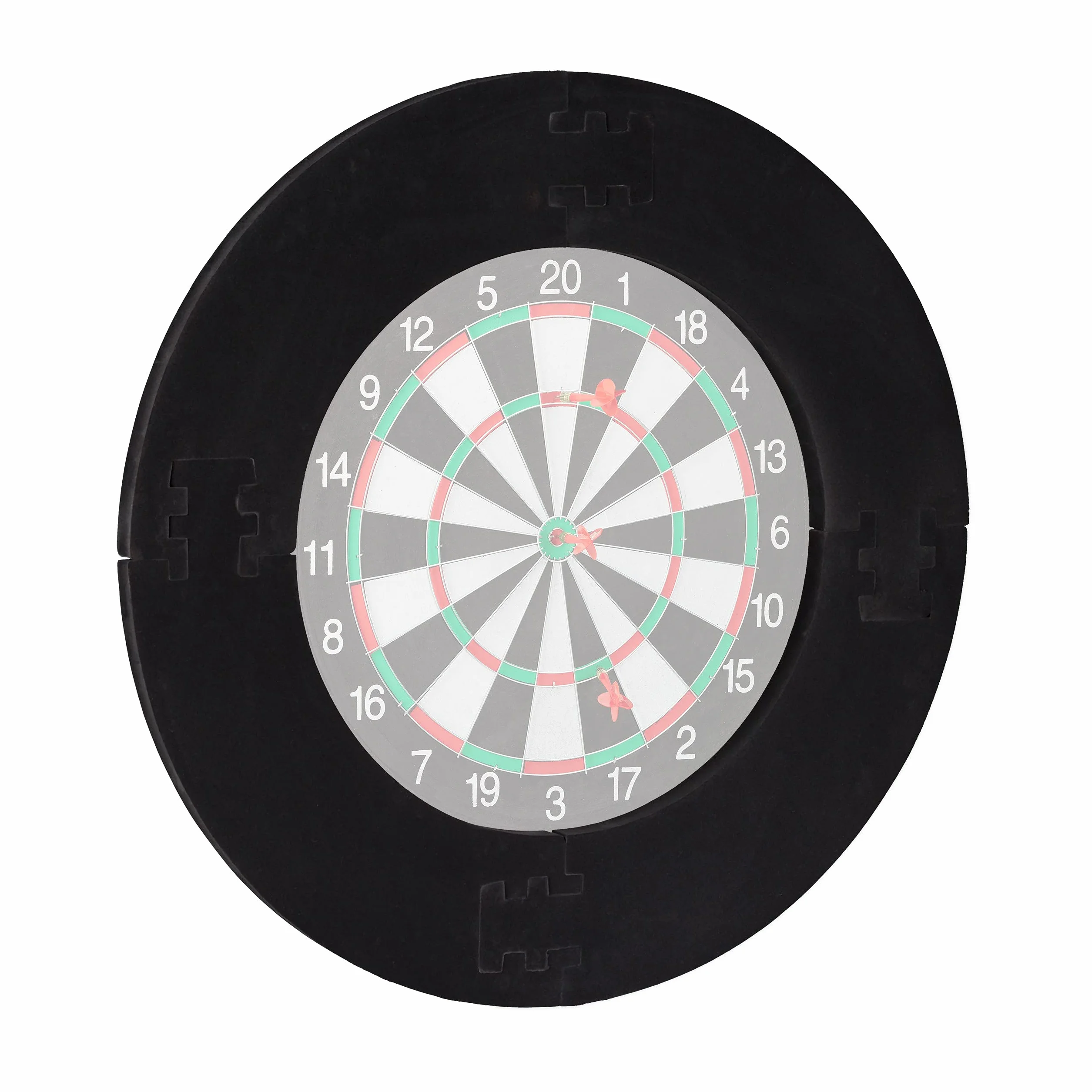 Relaxdays Dart Catchring R7, 4-częściowy, pierścień ochronny na tarczę do darta 45 cm, stabilna ochrona ściany, EVA, całkowita Ø 72 cm