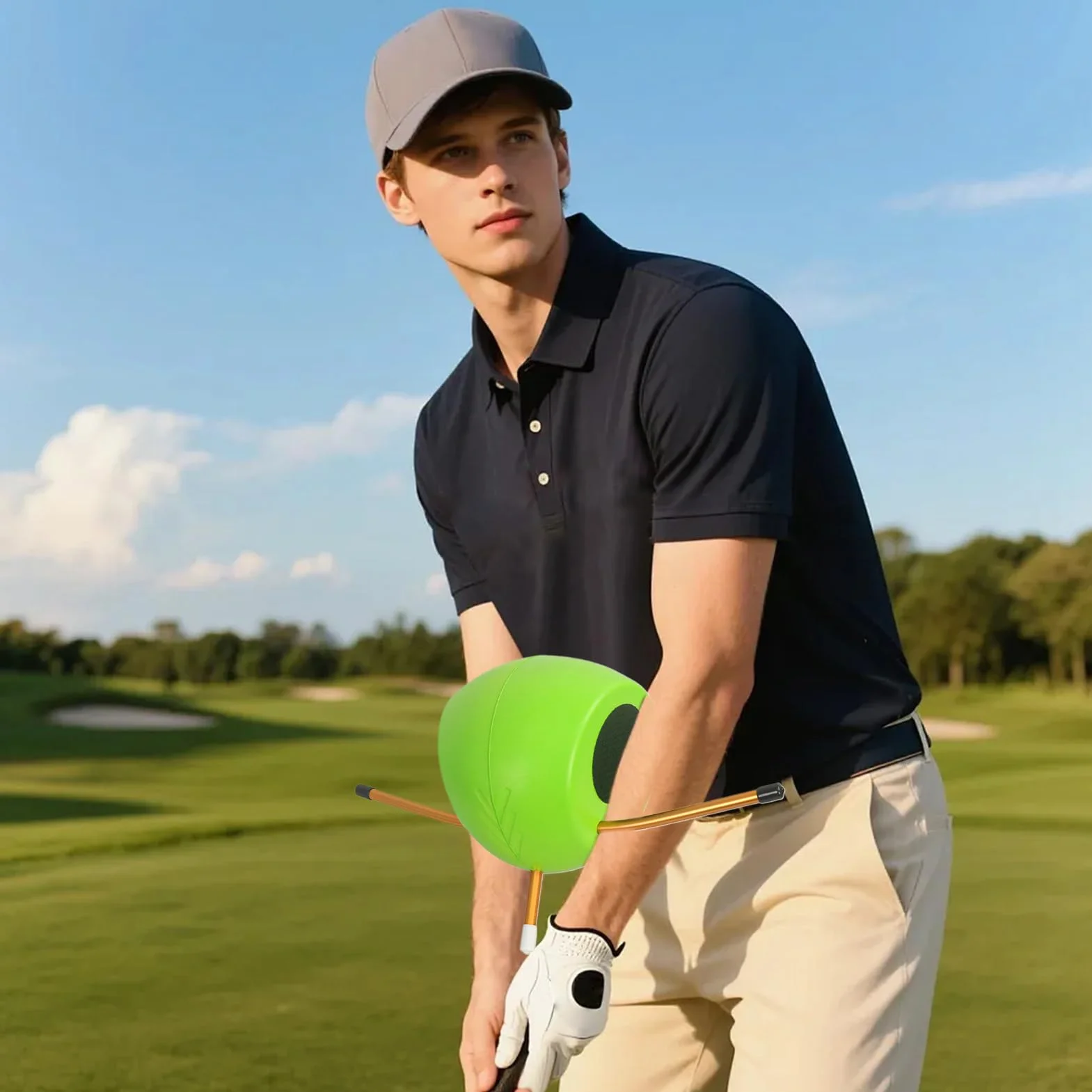 The Connector Golf, ulepszające pozycjonowanie dłoni, inteligentna piłka golfowa pomoc treningowa, dla golfistów uderzających w podwórko dla kobiet mężczyzn sportów na świeżym powietrzu dla