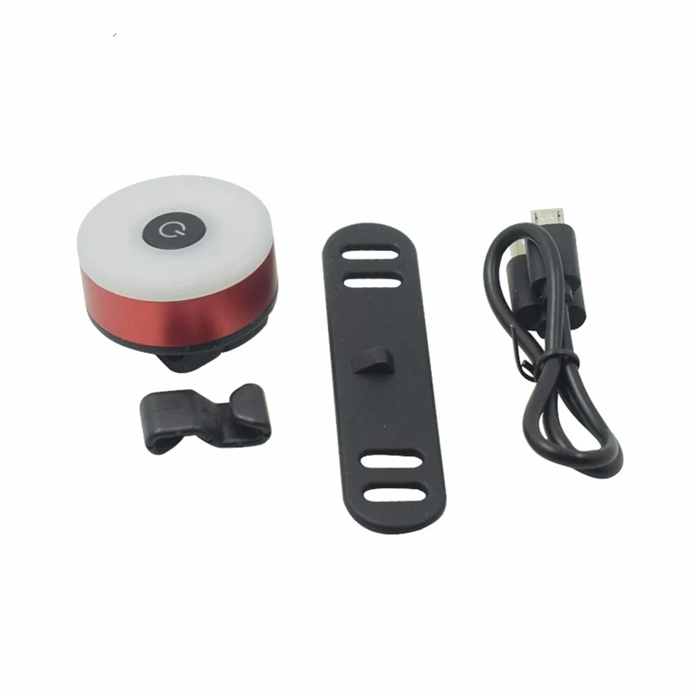 WASAGA Tylne światło rowerowe LED USB ładowanie wodoszczelne 5 trybów czerwony