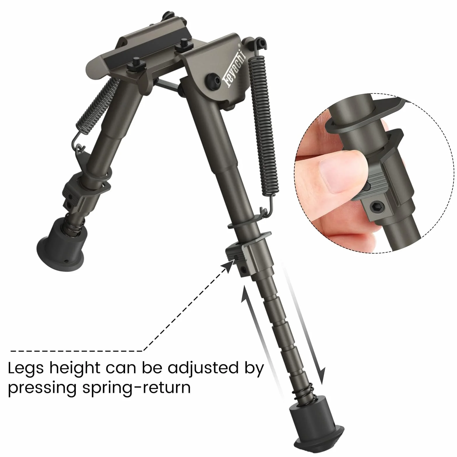Feyachi B13 M Lock Bipod 6-9 cali Lekki dwójnóg Rilfe bezpośrednio mocowany do systemu M Lock do polowania i strzelania