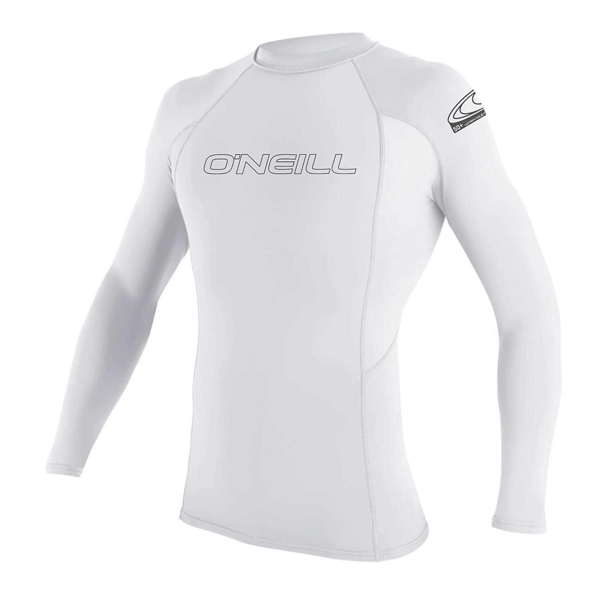 O'Neill Kombinezony męskie podstawowe skórki z długim rękawem Rash Guard - biały, L