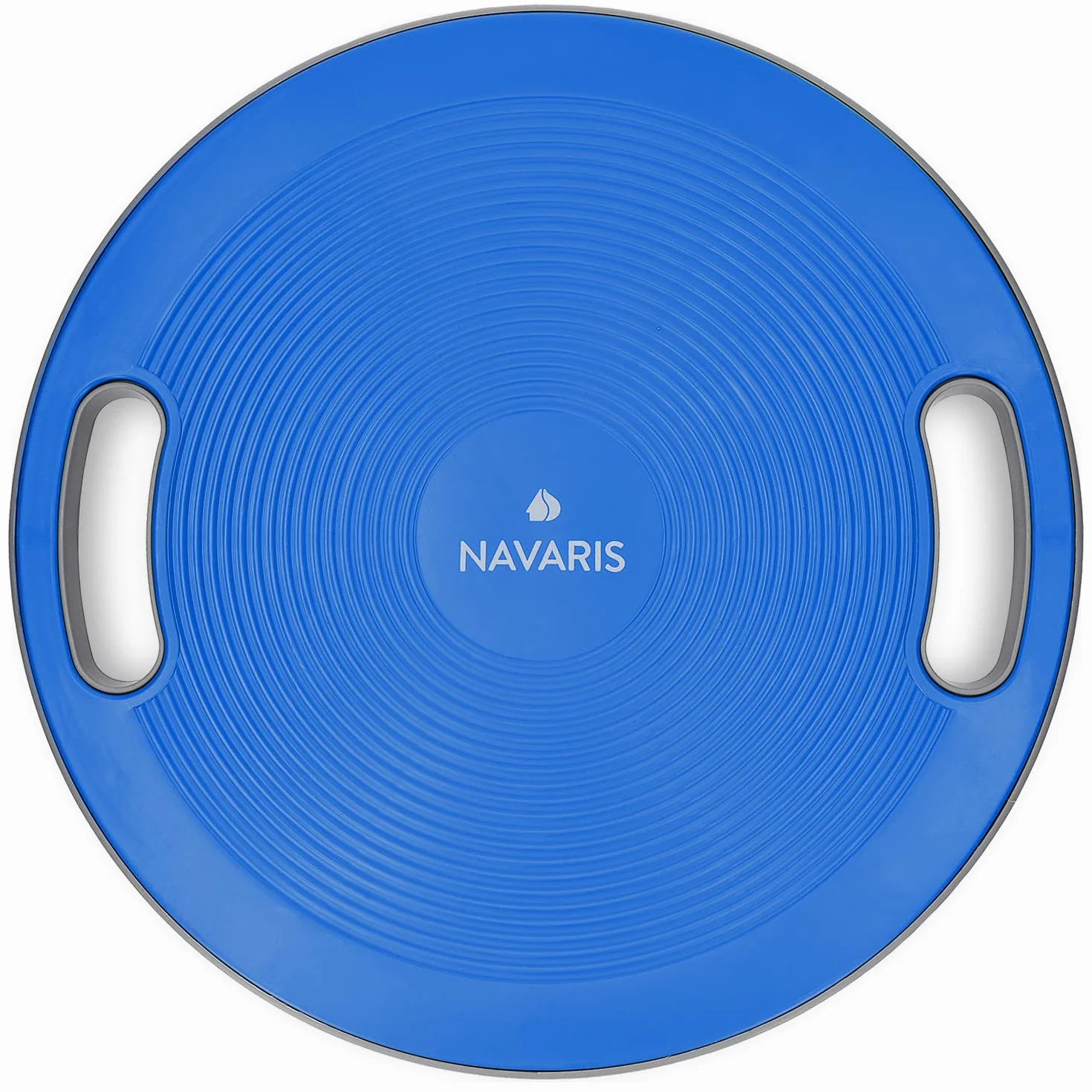 Navaris Deska do balansowania z uchwytem – terapia żyroskopowa deska do ćwiczeń – fitness rehabilitacja równowagi siłowej – deska sportowa o średnicy 40 cm – deska kołyskowa do terapii