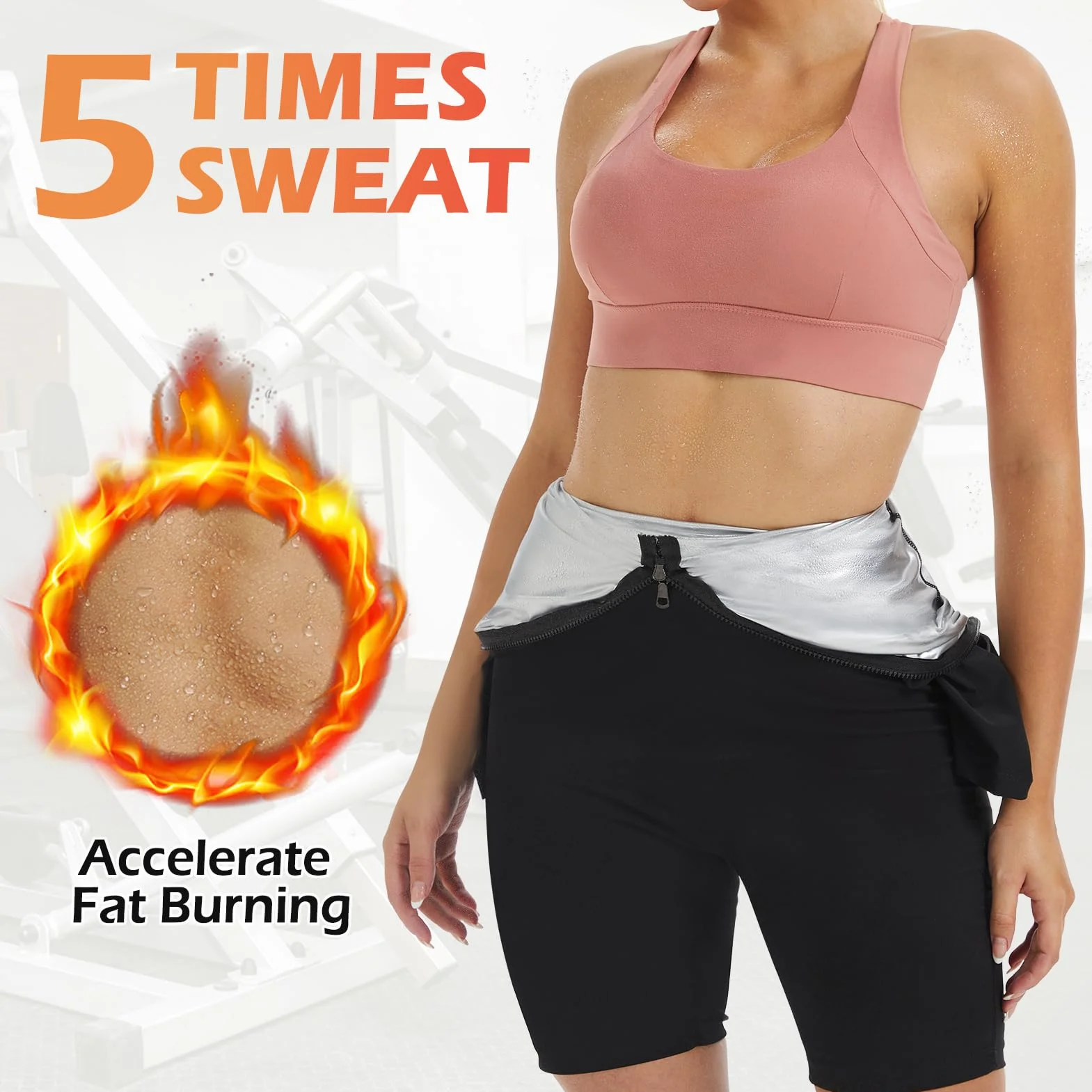 Kiiwah Sauna Damska koszulka wyszczuplająca Spot Fitness Suit