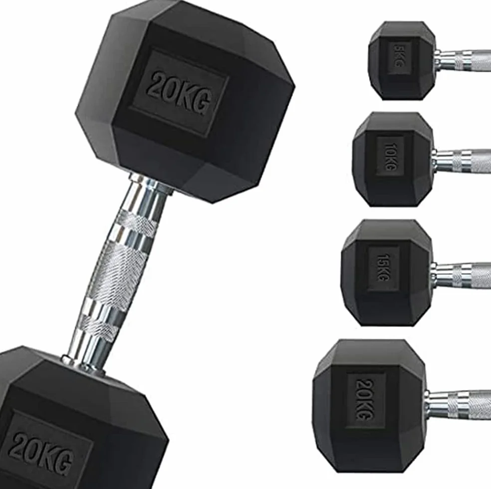 G5 HT SPORT 1-50 kg gumowana sześciokątna kierownica do ciężarów
