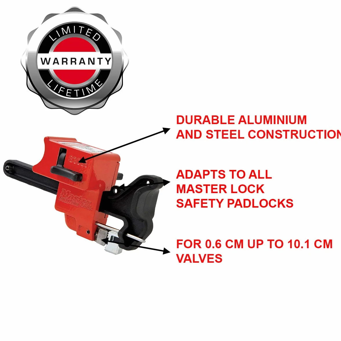 Master Lock M/blokada uniwersalny zawór kulowy S3068MLP