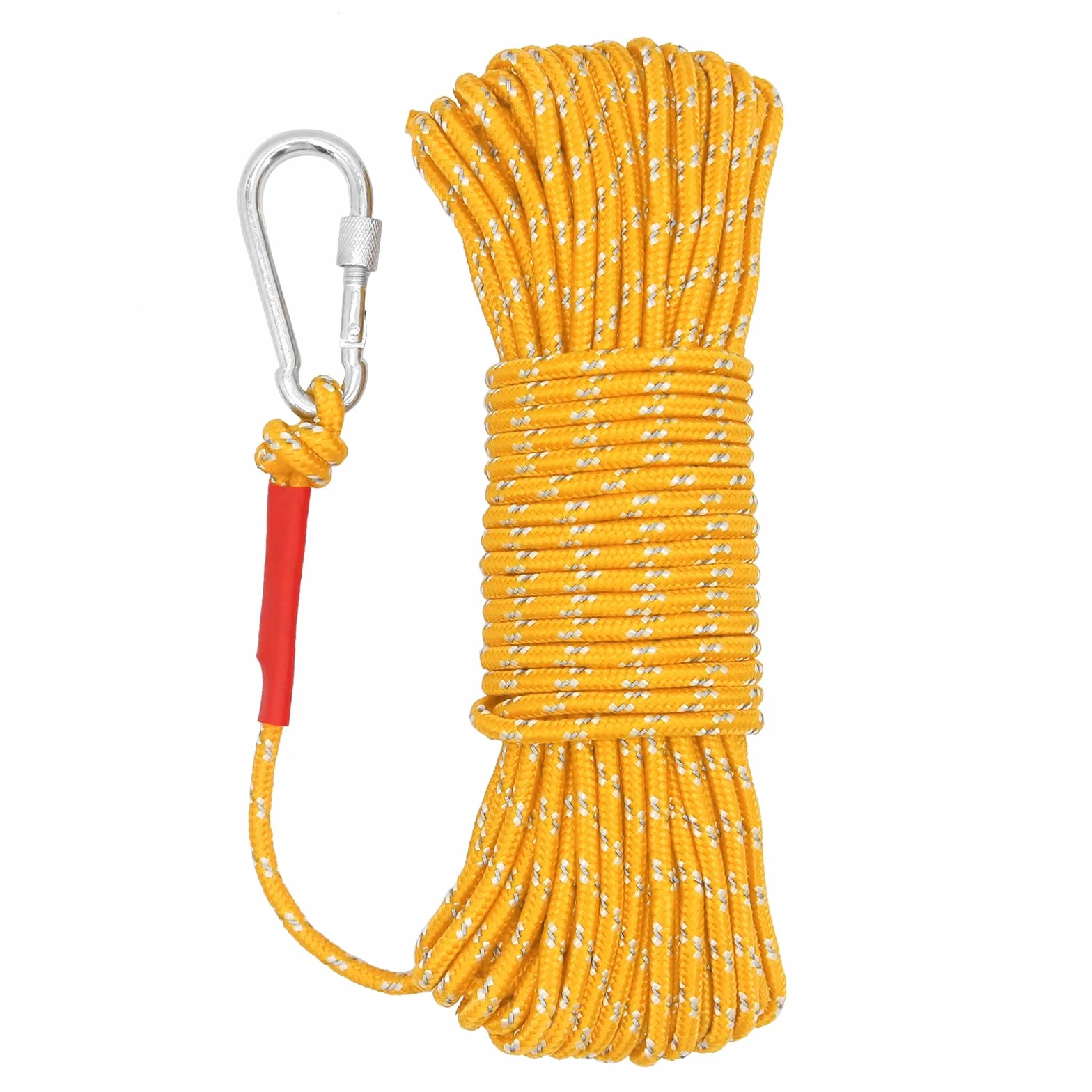 NewDoar linka do pływania pleciona odblaskowa 550 kg 6 mm 10 m 20 m 30 m 50 m
