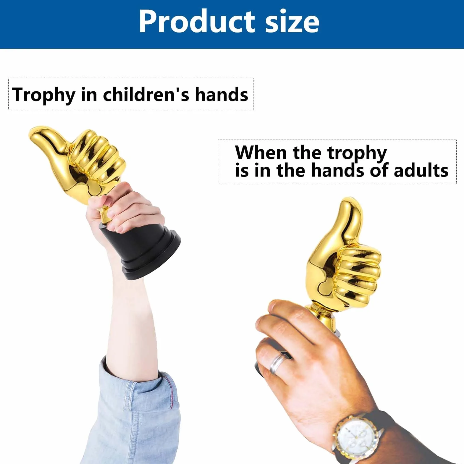 4 sztuki pucharów dla dzieci, złoty kciuk trofeum dla dzieci, spersonalizowany prezent, puchar na urodziny dziecka, puchar piłki nożnej, najlepszy wybór, mini puchar