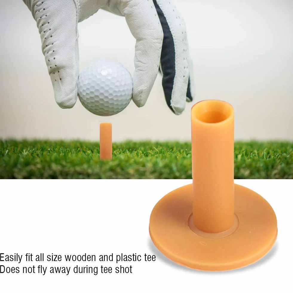 Keenso Golf Tees Holder Rubber Driving Range Tee Training Ball Holders Golf Akcesoria dla początkujących golfista