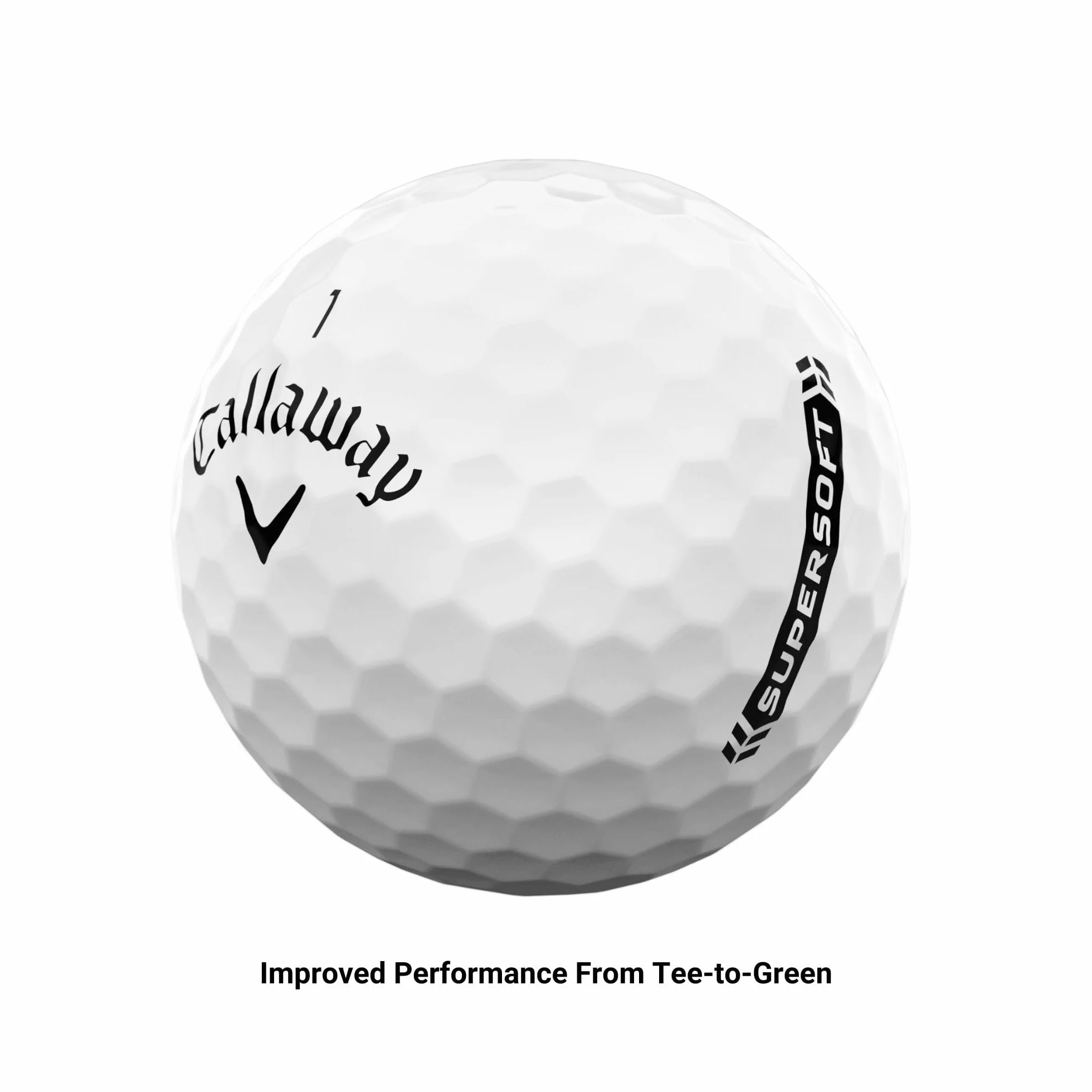 Callaway Golf Supersoft piłka golfowa 2023 biała hybrydowa, jeden tuzin