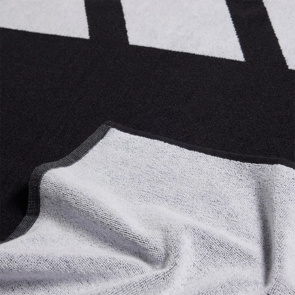 adidas Uniseks Brand Stripes Towel, Black/White, L